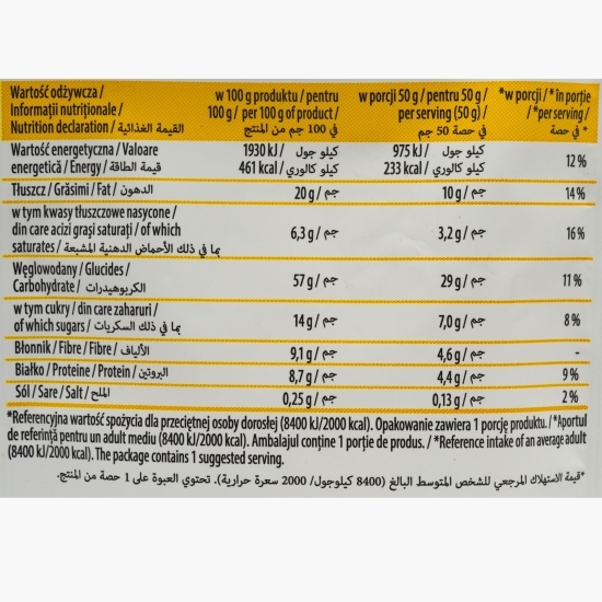 Muesli cu banană și ciocolată 50g