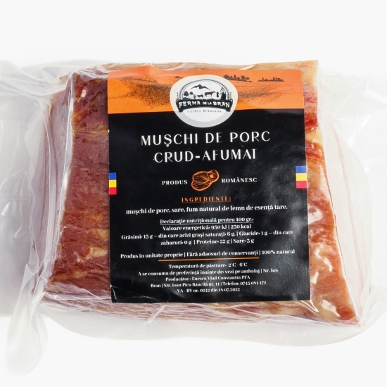 Mușchi de porc crud-afumat 300g