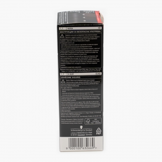 Vopsea de păr permanentă Professional Performance 1-1 negru, 115ml
