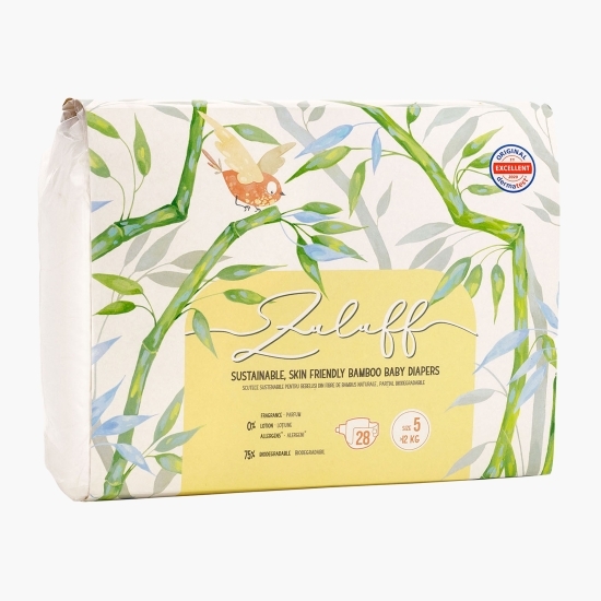 Scutece din bambus mărimea 5, >12kg, 28buc