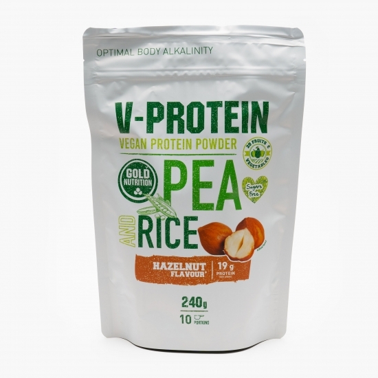V-Protein cu aromă de alune de pădure 240g