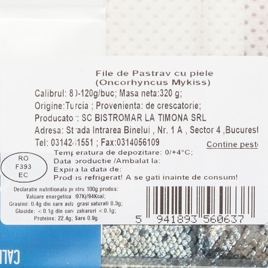 Păstrăv file 320g