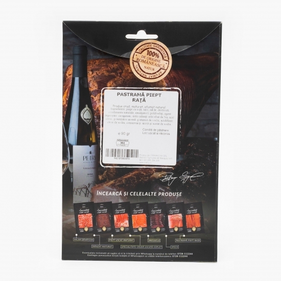 Pastramă piept rață 90g
