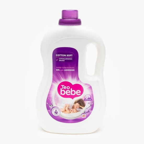 Detergent de rufe lichid automat Cotton Soft Lavender 40 spălări, 2.2l