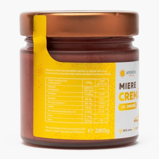 Miere cremă cu zmeură 280g
