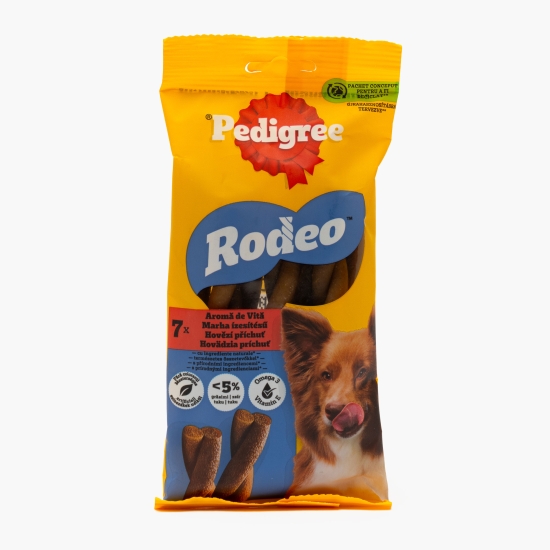 Recompese pentru câini adulți, 7 buc, 123g, Rodeo cu aromă de vită