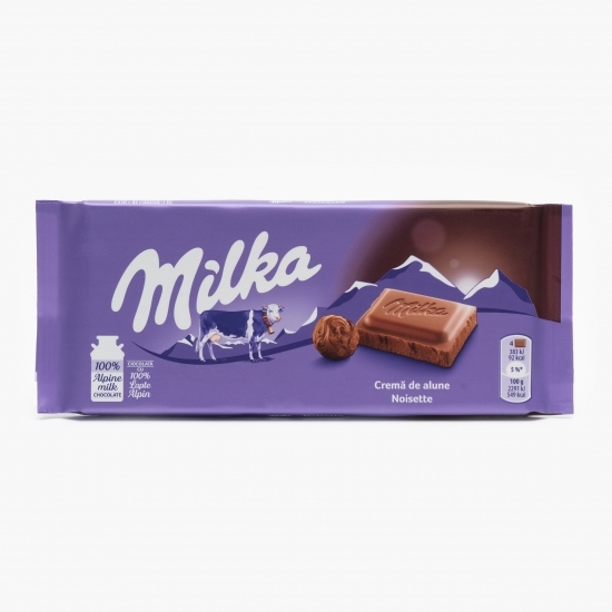 Ciocolată cu cremă de alune 100g
