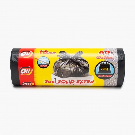 Saci menajeri Solid Extra LDPE 60l 10 buc