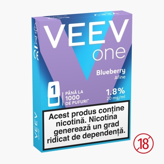 Capsulă pentru țigară electronică Blueberry 1.8%, 20mg/ml nicotină, 1000 puffs