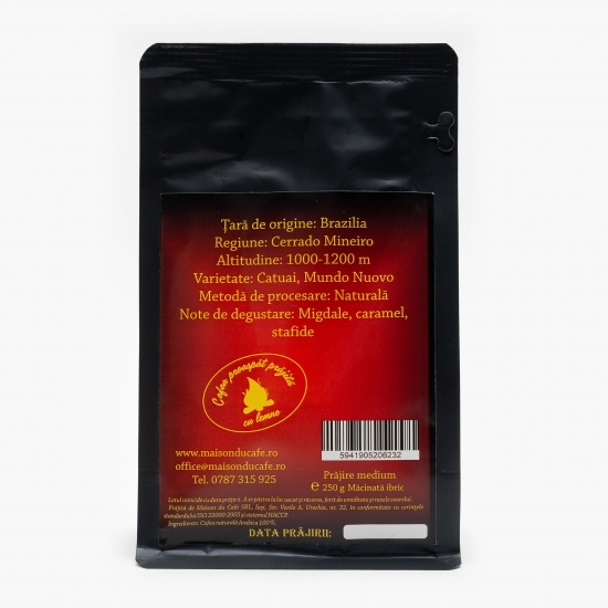 Cafea măcinată și prăjită origine Brazilia 250g