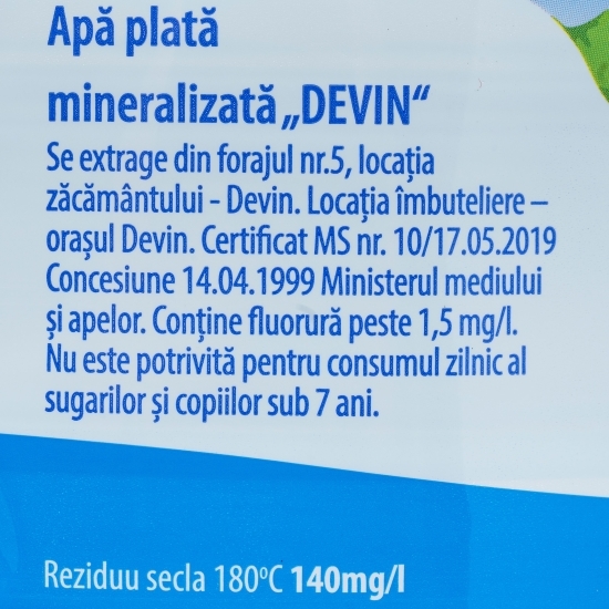 Apă plată mineralizată, natural alcalină 5l