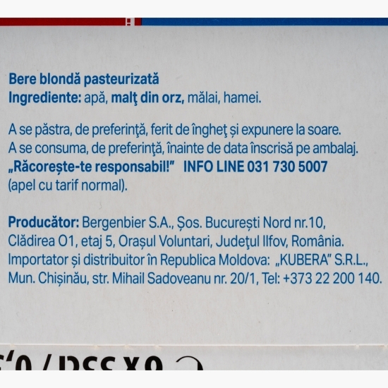 Bere blondă sticlă 6x0.33l (5+1)