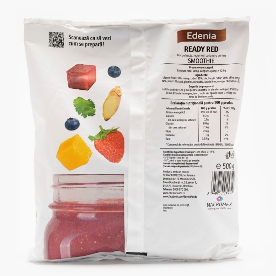 Mix de fructe pentru smoothie Ready Red 500g