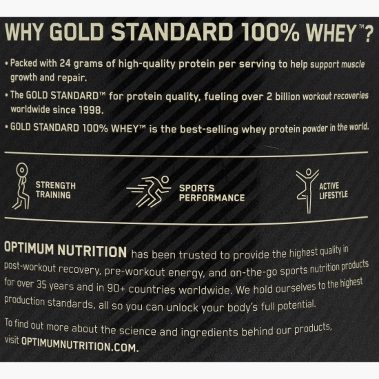 Proteine din zer 100% Whey Gold Standard, aromă ciocolată, 899g 