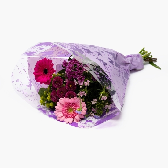 Buchet flori mixt culori 9 fire