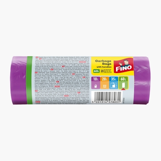 Saci menajeri cu mânere 60l 20 buc