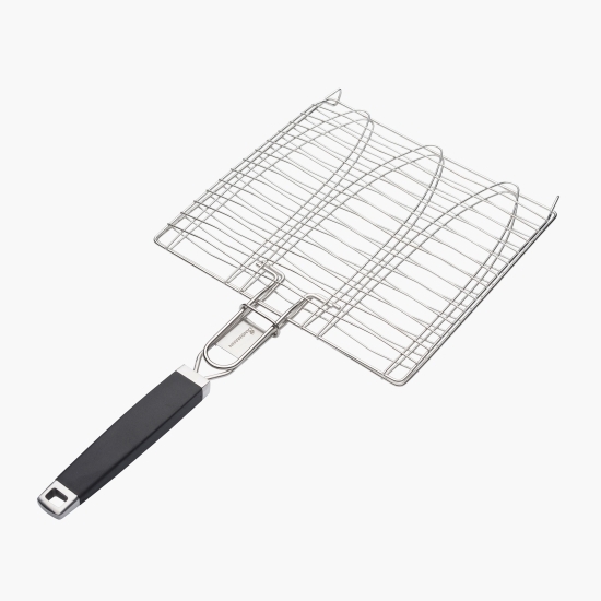 Accesoriu grătar pentru prăjire pește triplu 56 cm