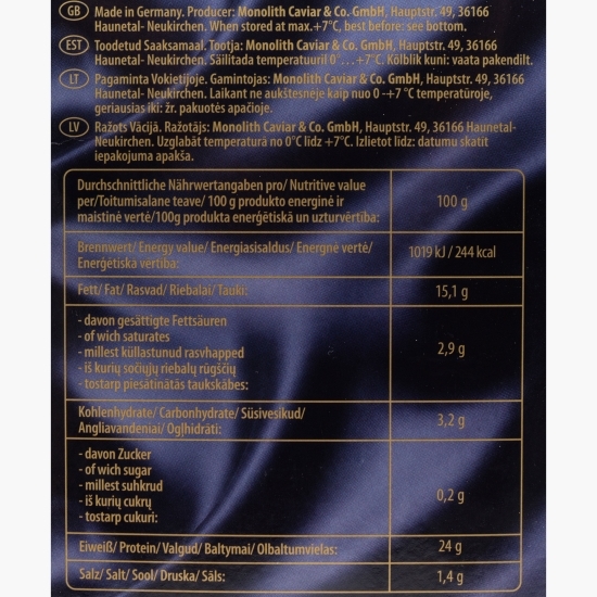 Icre de sturion Selection Malossol 25g