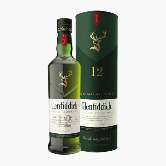 Whisky Single Malt, 12 YO, 40%, Scotland 0.7l + cutie 