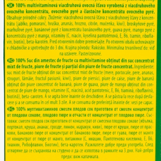 Suc cu multivitamine 1l