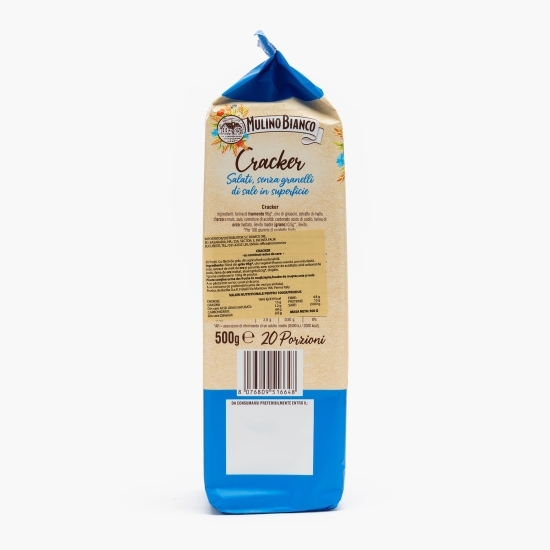 Crackers cu conținut redus de sare 500g