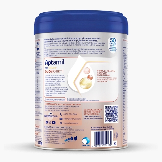 Lapte praf PROfutura DUOBIOTIK 1, 0-6 luni, Nutricia, 800g