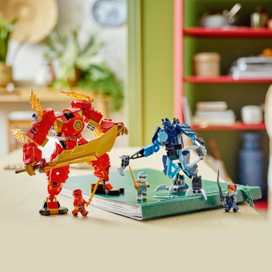 Robotul stihie de foc al lui Kai, 71808 Ninjago Dragons Rising, 322 piese, +7 ani