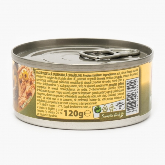 Pastă vegetală tartinabilă cu măsline 120g