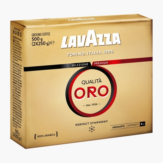 Lavazza Qualita Oro Duo Pack, 2x250g, cafea măcinată 