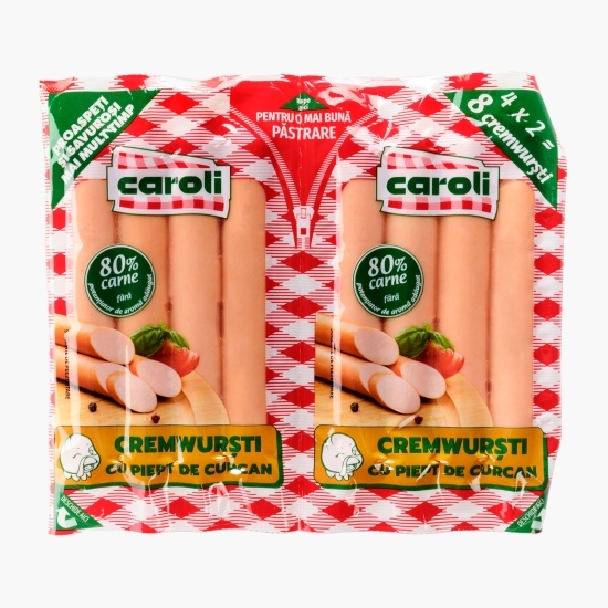 Crenvurști cu piept de curcan 280g