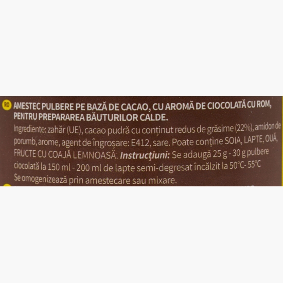 Ciocolată caldă cu aromă de Rom 250g