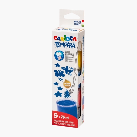 Acuarele tempera 5x25ml set