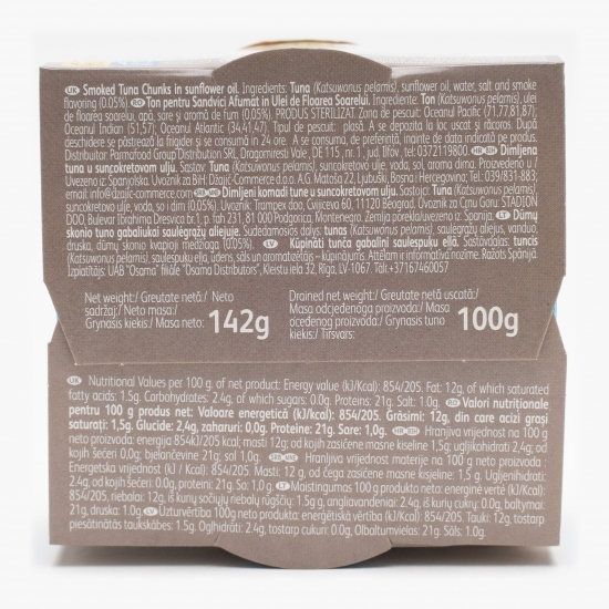 Ton afumat pentru sandwich 142g