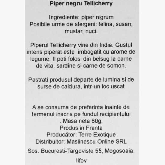 Pachet condimente: Sare nebună, condimente Trappeur și Piper negru Tellicherry