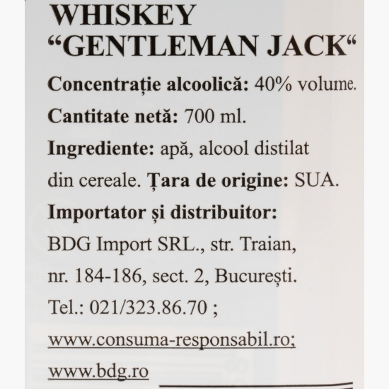Whiskey Gentleman Jack 40% alc. 700ml