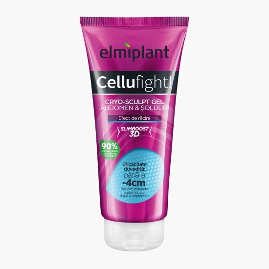 Gel anticelulitic pentru abdomen și șolduri, Cryo-Sculpt, Cellufight, 200ml