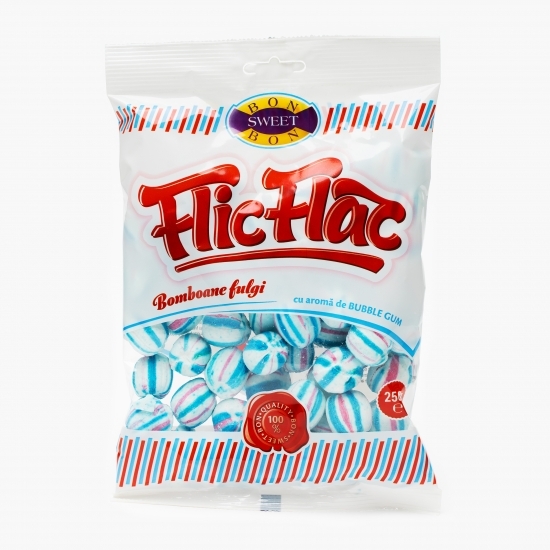 Bomboane fulgi cu aromă de bubble gum 250g