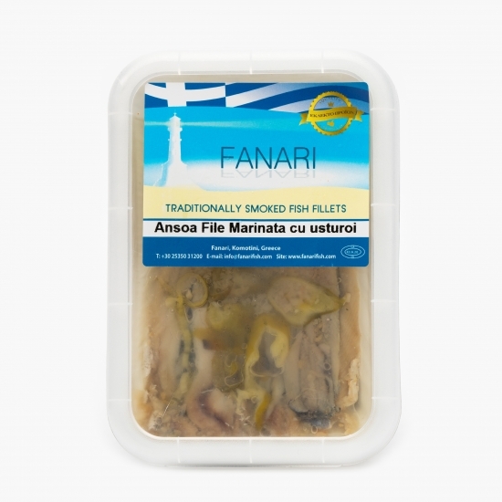 Anșoa marinat file cu usturoi 150g