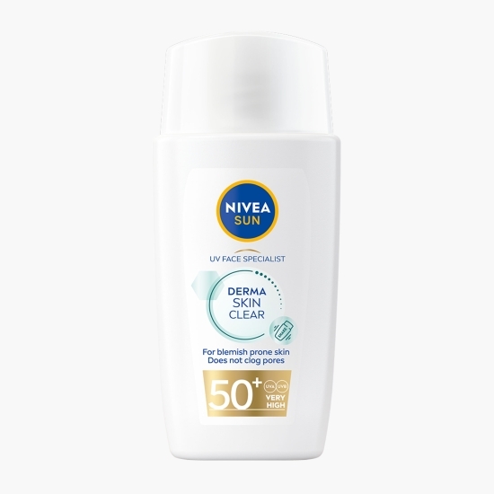 Fluid pentru ten cu SPF50+ și niacinamidă Derma Skin Clear 40ml  