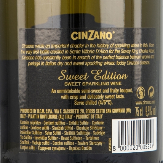 Vin spumant alb dulce Gran Dolce 0.75l