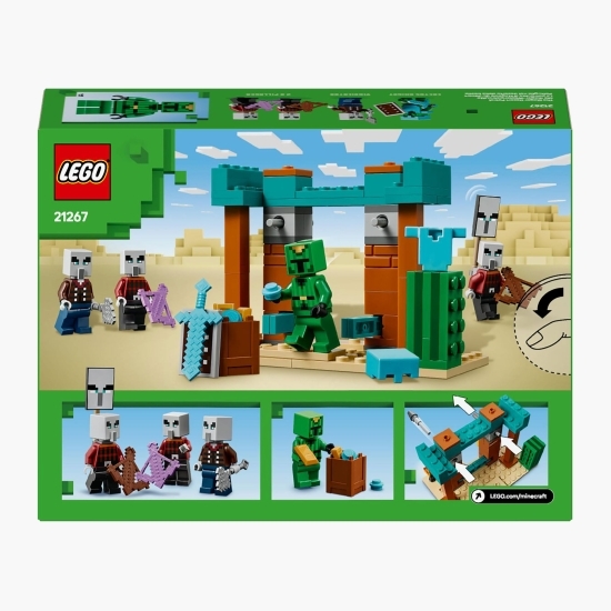 Patrula Illager de deșert, 21267 Minecraft™, 105 piese, +7 ani