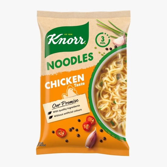 Supă instant noodles cu gust de pui 61g