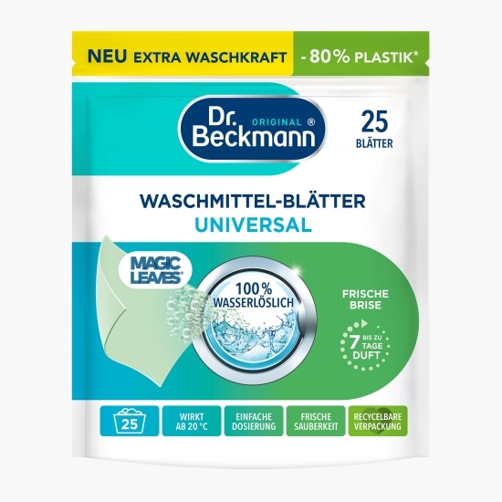Detergent de rufe șervețele Universal, 25 buc 