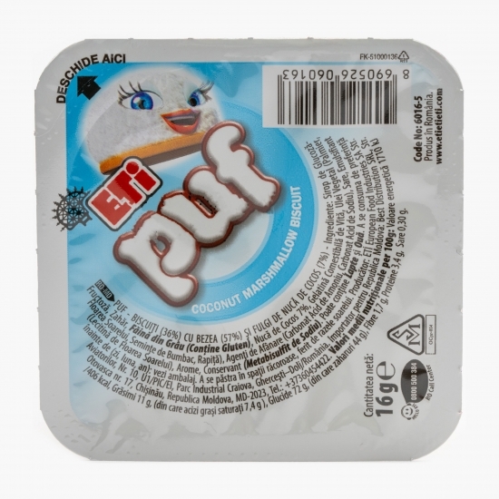 Biscuit cu bezea și fulgi de nucă de cocos 18g