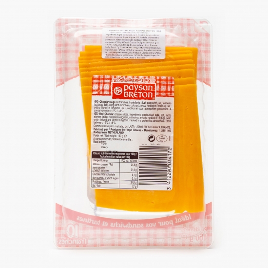Brânză Cheddar felii 160g