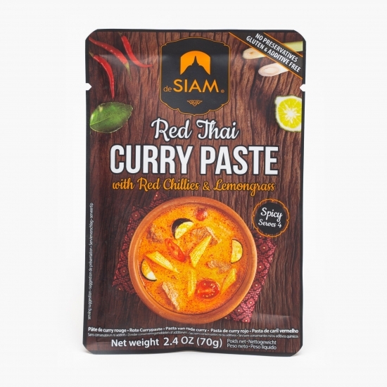 Pastă curry roșu, Red Thai 70g