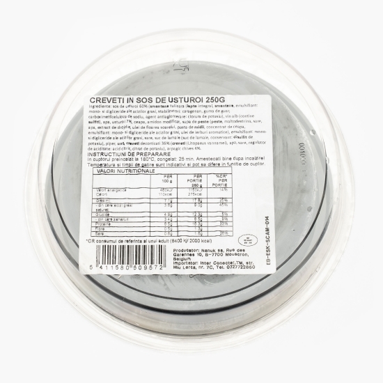 Creveți scampi în sos de usturoi 250g