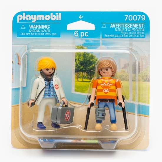 Set 2 figurine - doctor și pacient 4+ ani