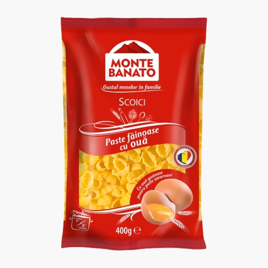 Paste făinoase cu ouă - scoici 400g