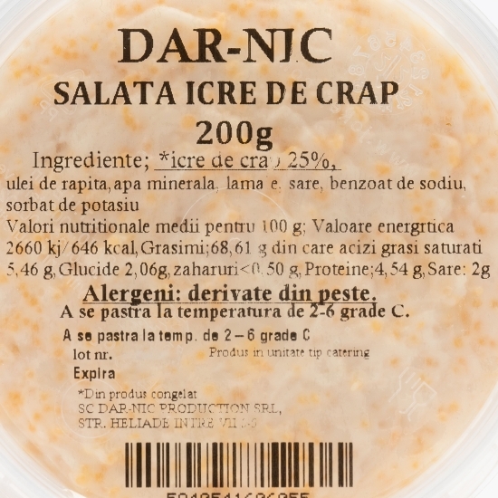 Salată de icre de crap 200g